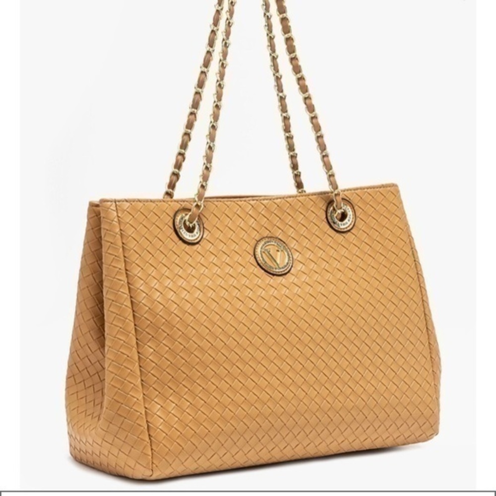 Vera New York Rosalia Woven Tote Sunshine NWT